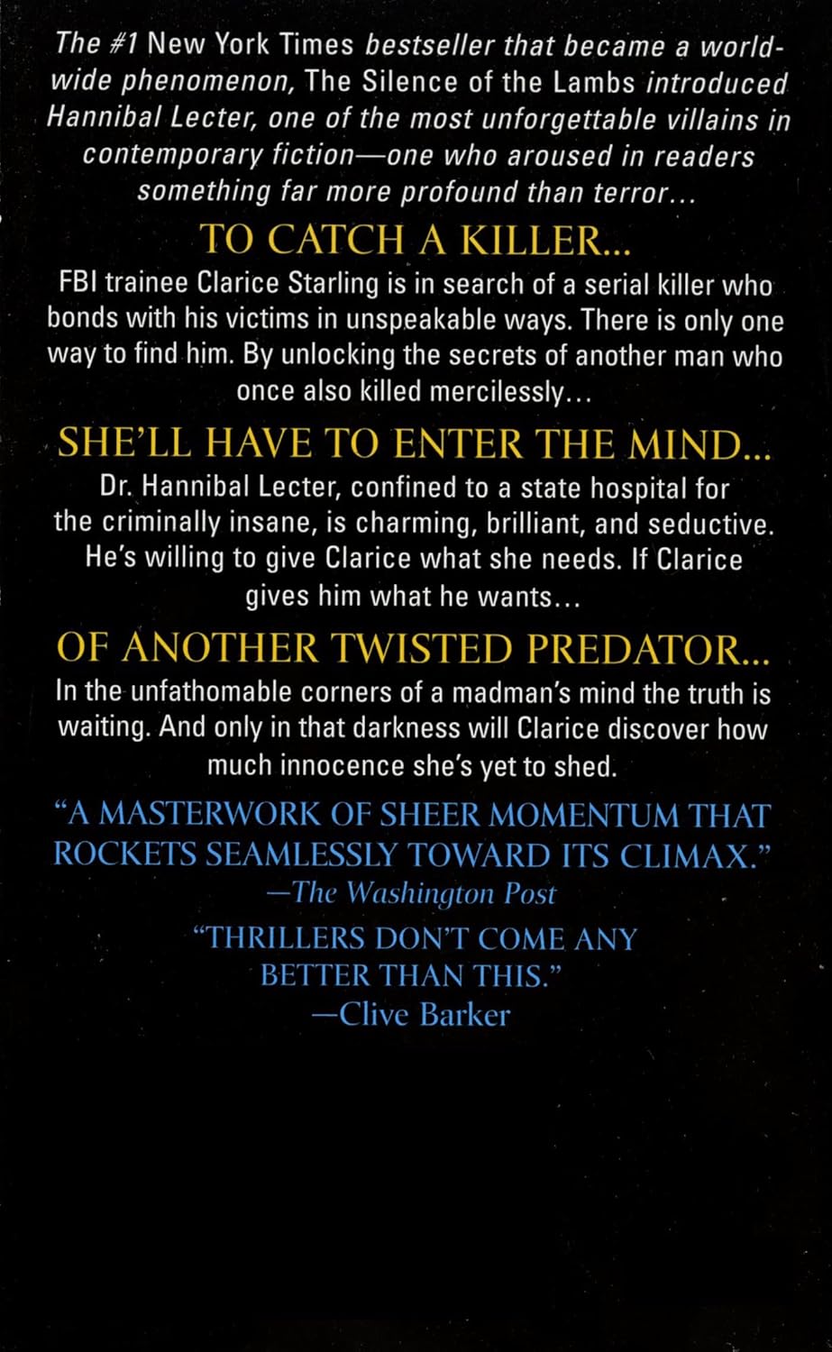The Silence of the Lambs by Thomas Harris