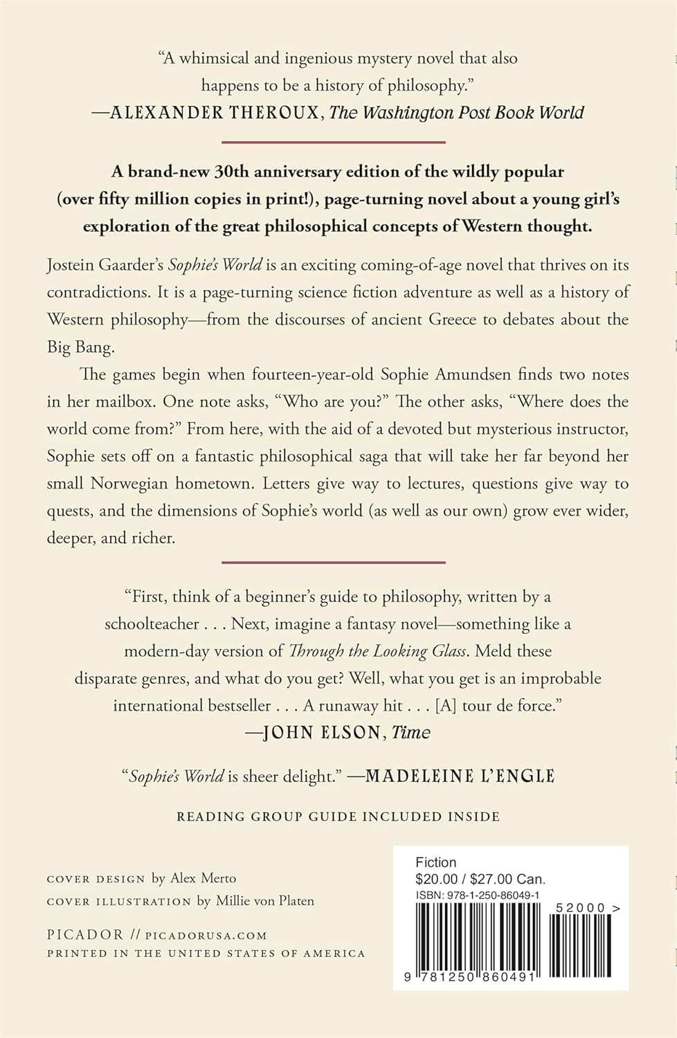 Sophie's World by Jostein Gaarder