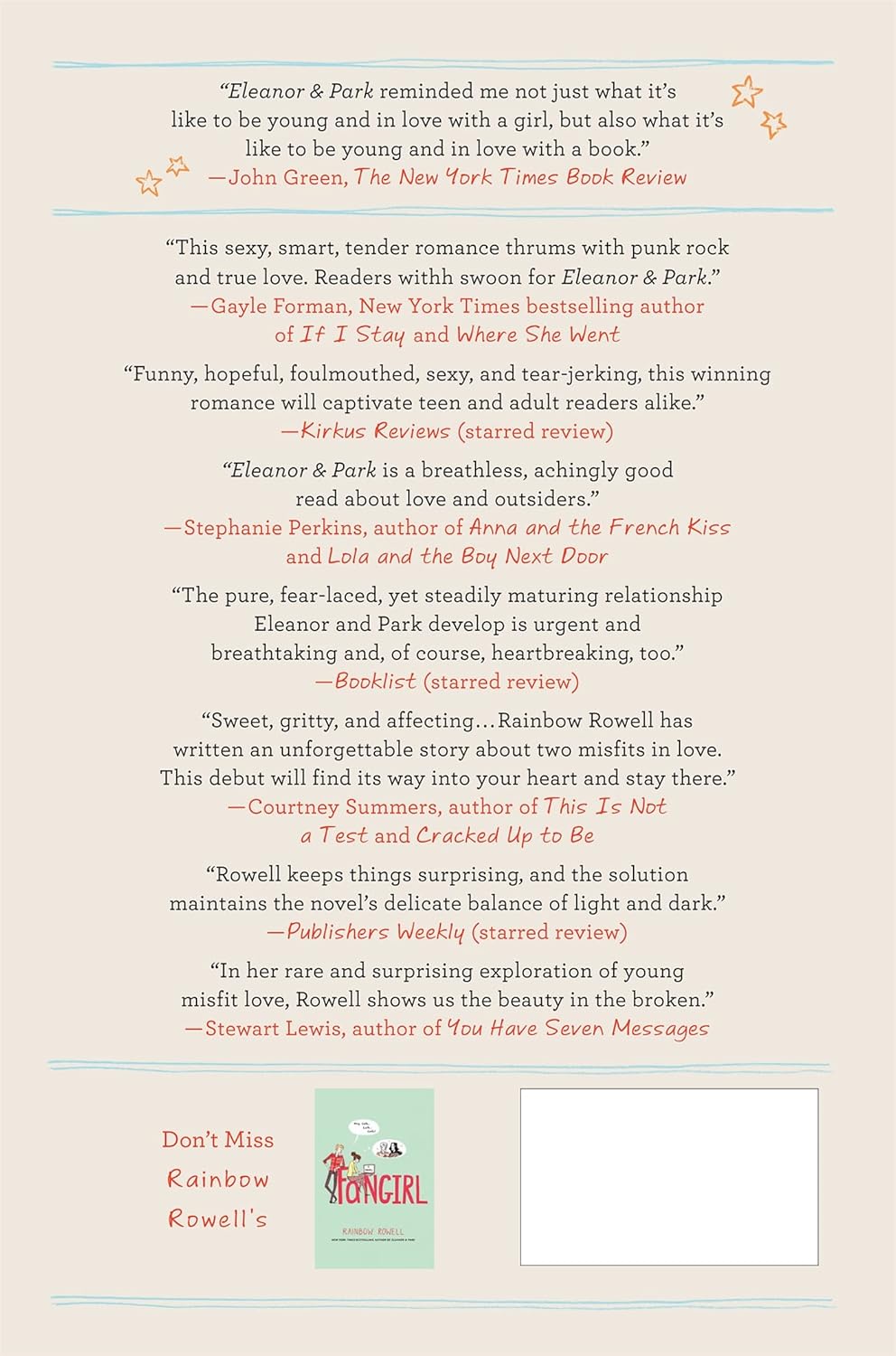 Eleanor & Park by Rainbow Rowell