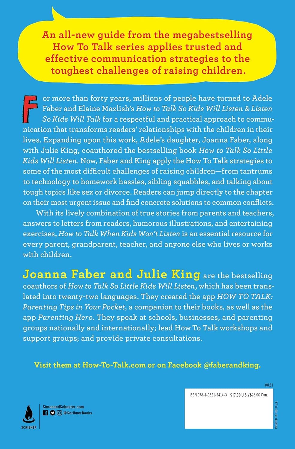 How to Talk When Kids Won't Listen by Joanna Faber