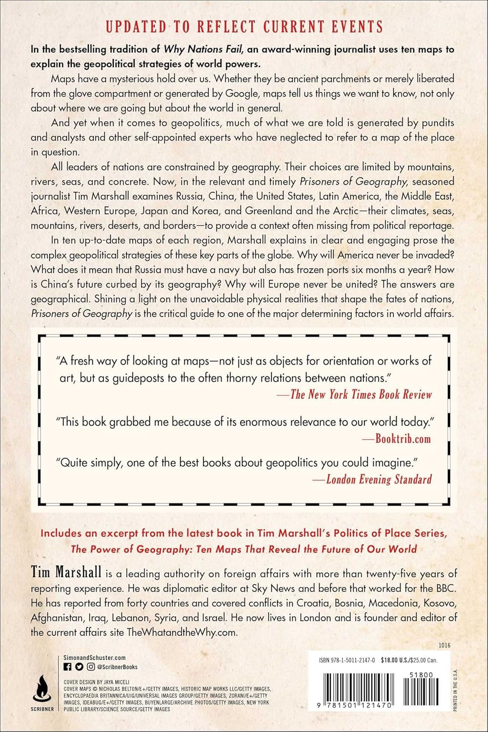 Prisoners of Geography by Tim Marshall