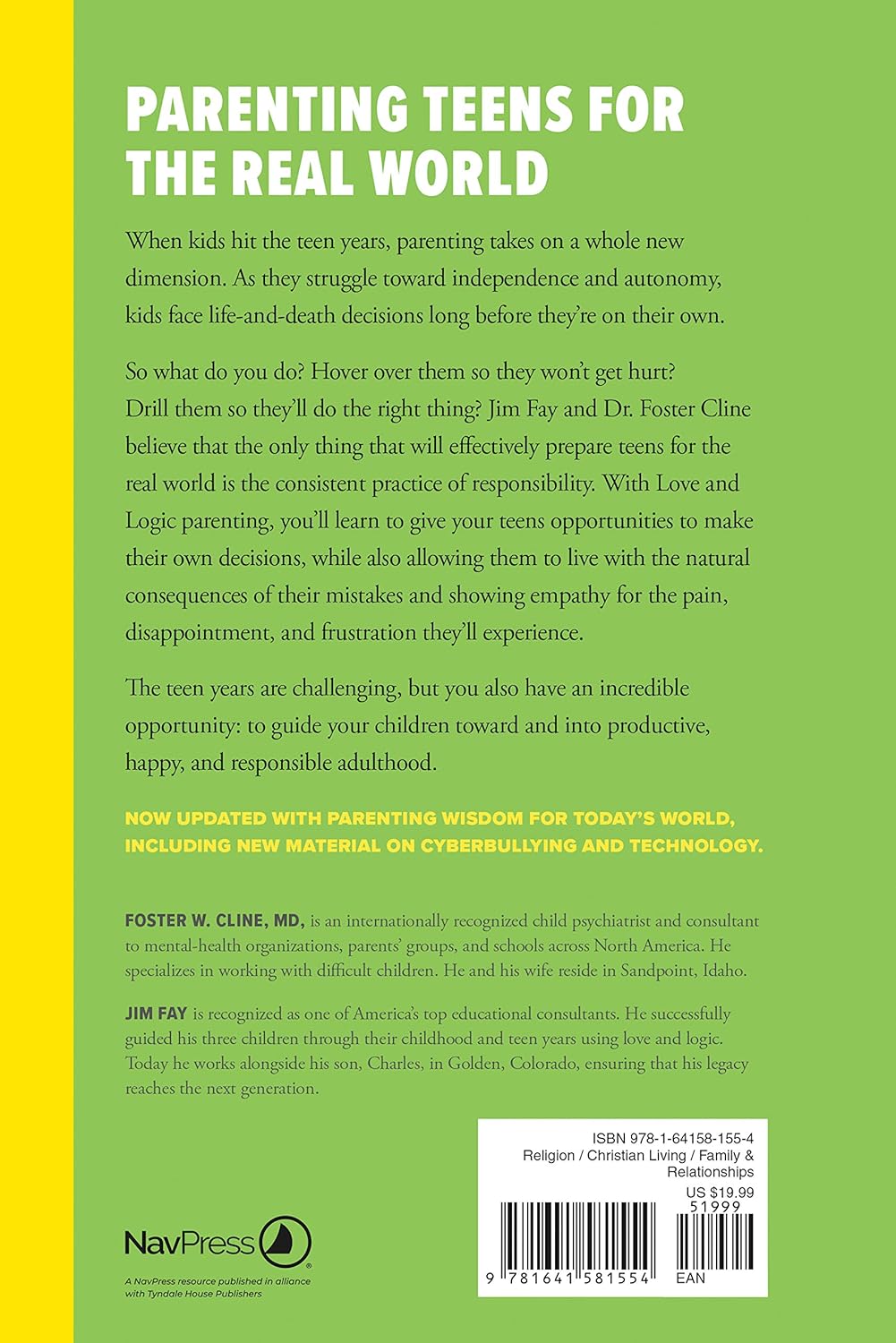 Parenting Teens with Love and Logic by Jim Fay
