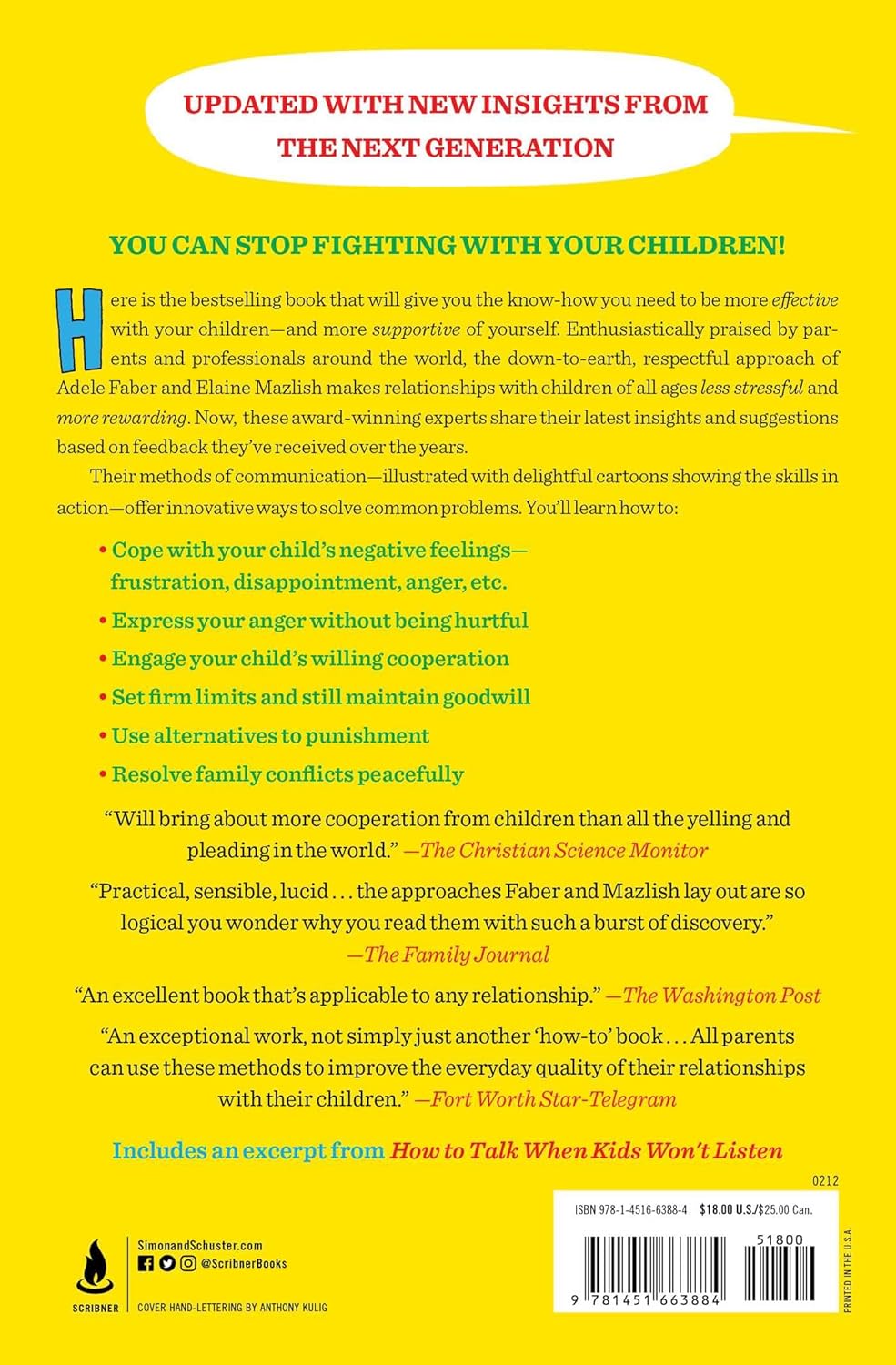 How to Talk So Kids Will Listen & Listen So Kids Will Talk by Adele Faber