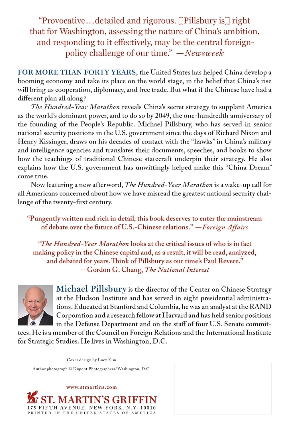 The Hundred Year Marathon by Michael Pillsbury