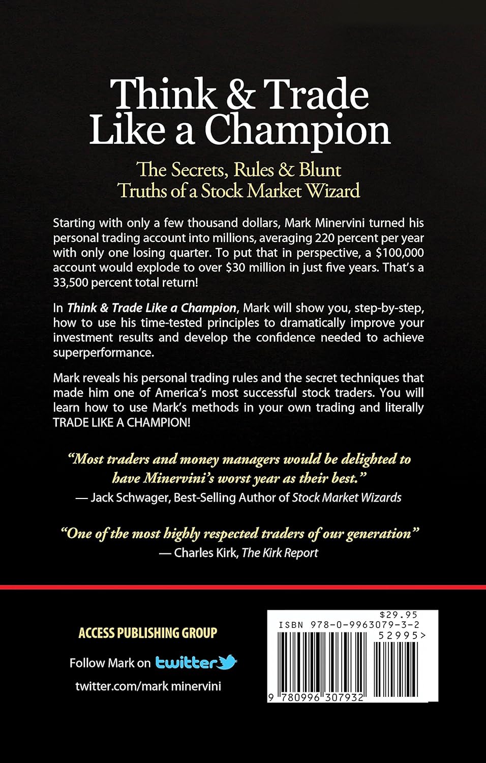 Think & Trade Like a Champion by Mark Minervini
