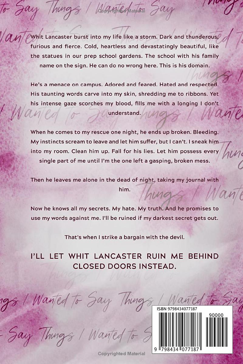 Things I Wanted to Say by Monica Murphy